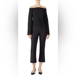 KAUFMANFRANCO- Onyx Off Shoulder Top. Size S